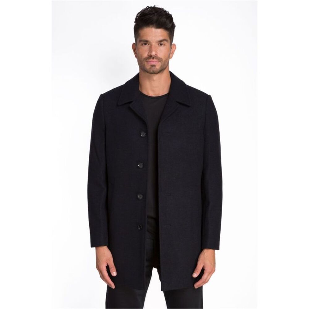 JARED LANG Mens Wool Overcoat Dress, NWT